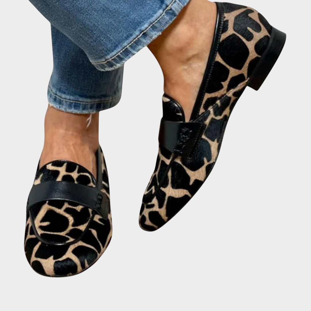 Leonie | Mocasines de mujer con estampado animal