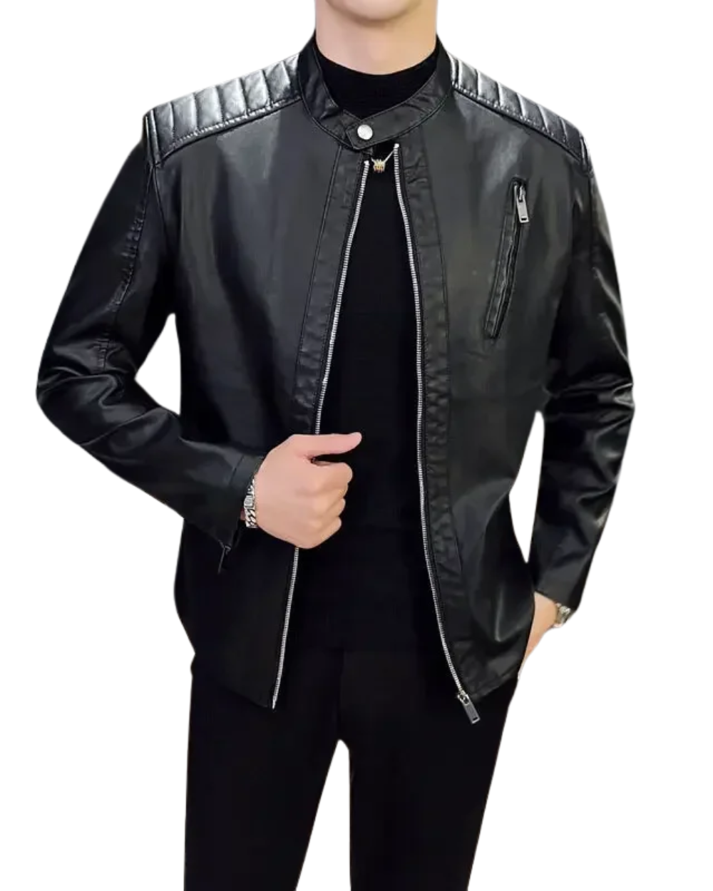 Antonio | Chaqueta de cuero elegante